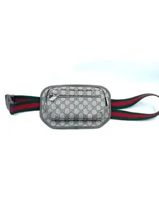 Pre-owned GUCCI As Shown Belt Bags OH L128 GG Supreme Canvas Belt Bag