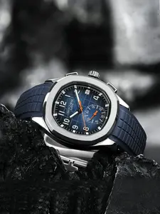 NAVIFLZ NFVZ New Hot Selling Men's Watch Top Brand Luxury Chronograpgh Quartz Wristwatch Rubber Male Clocks Relogio Masculino