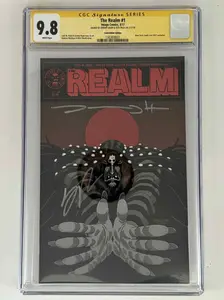 The Realm #1 CGC 9.8 Yellow Label Collectible Comic, Double Signed by Jeremy Haun & Seth Peck, Andrew Maclean & Nick Filardi Exclusive Variant