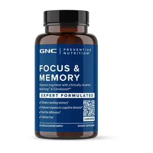 GNC PREVENTIVE NUTRITION Focus and Memory, 60 Capsules, Healthcare Edible