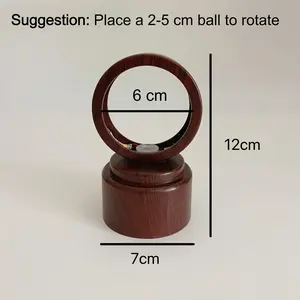 Crystal ball rotating lamp holder, home decoration ornaments bedside night light atmosphere optional ball holder