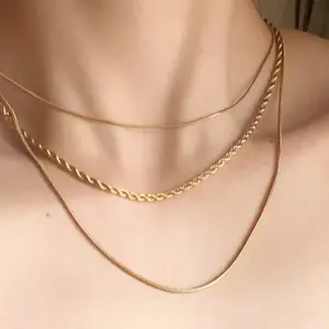 Timeless Solitaire Necklace - Minimalist necklace - Necklace stack - romantic gifts for her#gold-plated chain#anniversary jewelry#anniversary jewelry#dainty chain