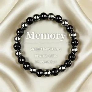 Memory Bracelet Mental Clarity, Focus,Determination, Concentration Healing Jewelry Energy Love Girlfriend Boyfriend Souvenir Valentine Anniversary New Year Christmas Halloween Birthday Gift
