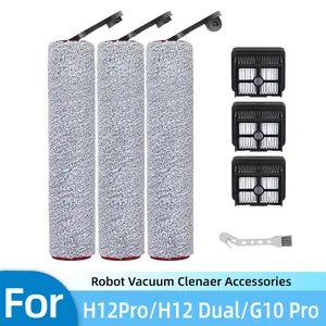 Replacement Brush Rollers Compatible for Dreame H12 Pro H12 Dual Cordless Wet Dry Vacuum Cleaner Replacement Parts Accessory Kit