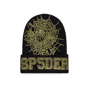 Sp5der Web Beanie Onyx/Yellow