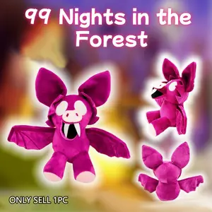 99 Nights in the Forest Deer Horror Game Bat Plush Toy, Unisex Soft Stuffed Animal, Perfect for Kids' Playtime