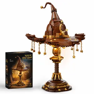 Graduation Gifts | Magic Hat Building Set Inspired by Harry Potter, Light-Up Wizard Hat Block Set, Graduation Birthday Gifts for Girls,Boys,Fans