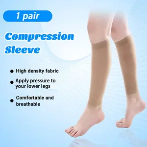 1pair Calf Compression Socks for Men Women, Footless Leg Support Sleeve Calf Support Socks, Prevents Swelling, Pain, Edema, DVT,Soft flexible and stay-put cuff, Provides firm support to calves and shins, for Running, Cycling, Walking, Exercise
