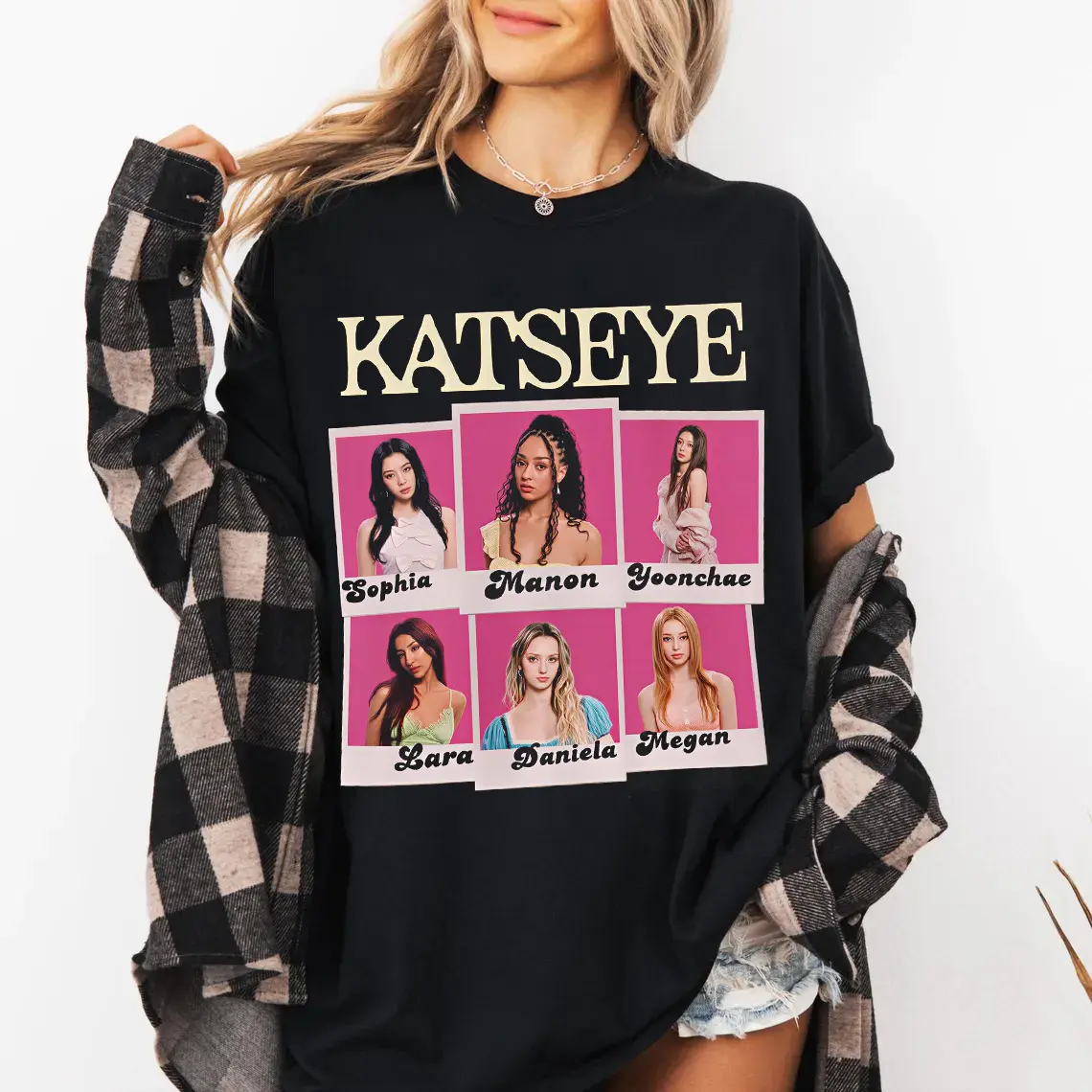 Katseye Gnarly Fan Designed Graphic T-Shirt  Clothes Cotton Everyday