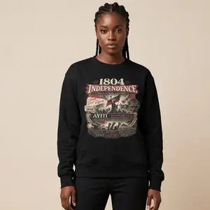 1804 Independence Sweatshirt | AYITI Haitian Streetwear | Premium Cultural Luxury Crewneck