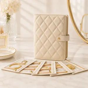 Aesthetic Travel Jewelry Case Organizer Binder Portable Necklace Ring Earring Storage Book with Clear Zipper Bags