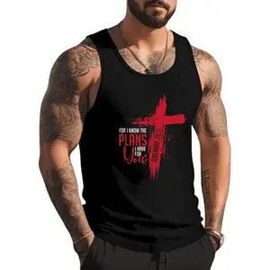 Jeremiah 29:11 Christian Religious Bible Verse Cross Tank Top