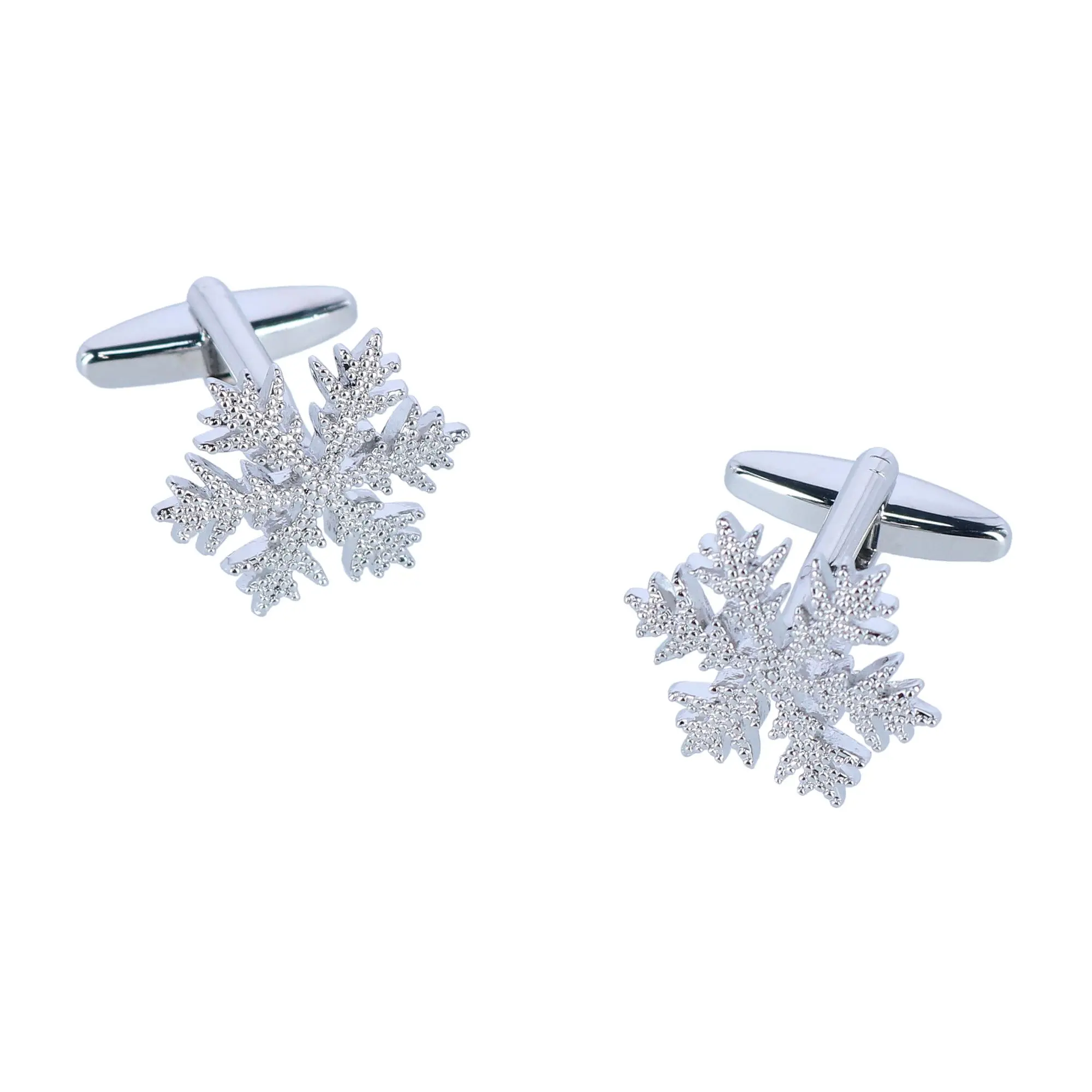 Trafalgar Let It Snow Snowflake Novelty Cufflinks (1 Pair), Cufflinks
