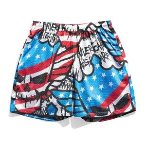 Cody Rhodes USA Retro Mesh Shorts All-Over Print Active Sport
