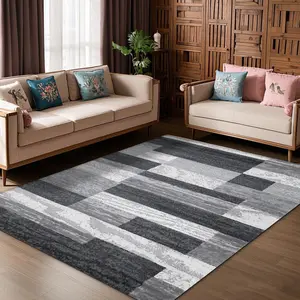 Velvet Soft Comfortable Home Rug, Plaid Print, Geometric Pattern Rug, Holiday Decor Carpet for Hallway Living Room Bedroom Door Mat Indoor Outdoor Use