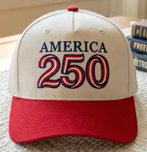 Embroidered America 250 Cap, Patriotic USA Anniversary Hat Unisex Hta