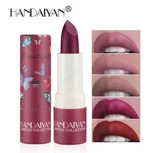 Handaiyan Matte Lipstick Velvet Mist High-End Moisturizing Hydrating Long-Lasting Matte Color Lip Balm, Nude Shade, Non-Fading, Stick Form, Hydrate