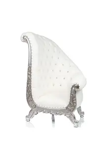 La Onda Throne Chair, Pack of 1, Fixed Arms, Fixed Back, Comfortable Design, Handcraftedthrones