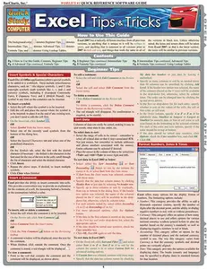 Excel Tips & Tricks: Quickstudy Laminated Reference Guide (Quickstudy Computer) -- John Hales, Wallchart