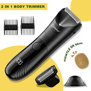 Manscape Groin & Body Hair Trimmer for Men, Men's 2-In-1 Body Hair Trimmer Rechargeable, Multifunctional Hair Trimmer, Portable Grooming Kit for Legs Arms Chest,  Men's Hair Removal Tool