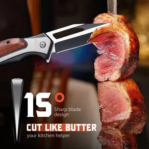 Multipurpose Vegetable Knife - 1-Piece Premium Carbon Steel Knife, Ideal for Cutting and Peeling. Perfect for Picnics or Outdoor Camping.