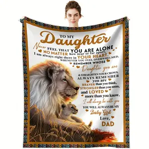 Soft Blanket: A Sincere Gift From A Father To His Daughter - Suitable For All Seasons