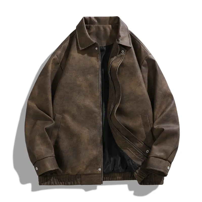2000s leather jacket mens - TikTok Shop