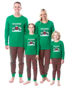 Peanuts Characters Christmas Holidays Tight Fit Cotton Matching Family Pajama Set
