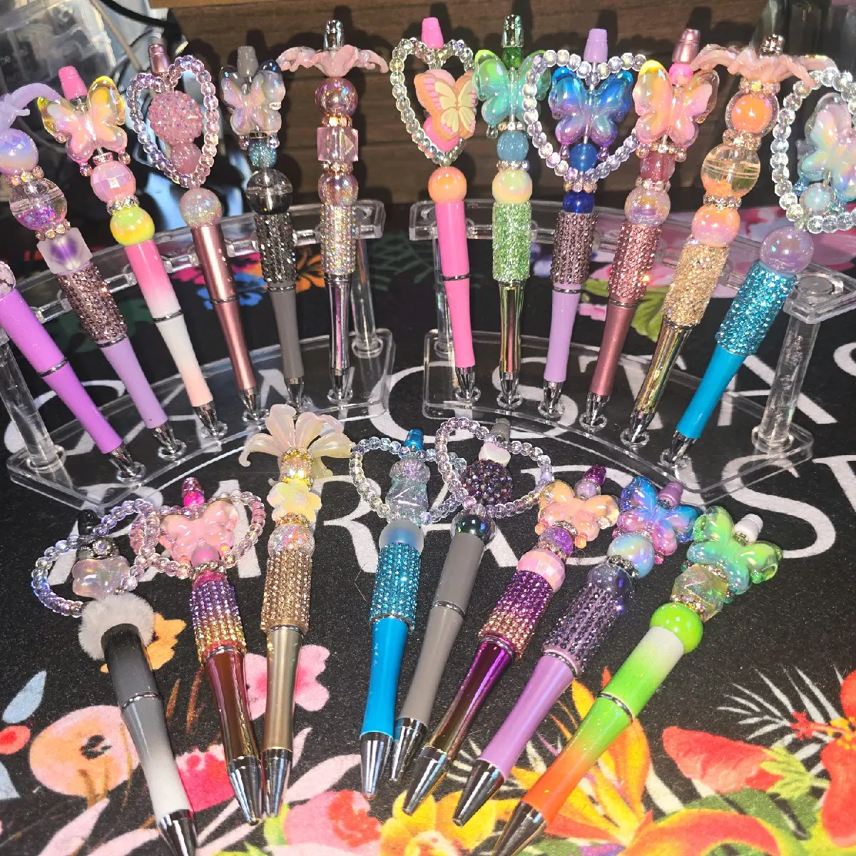 Boujee Beaded Pen Writing