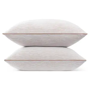 Beautyrest Copper Lux Bed Pillow 2 Pack, Standard/Queen, Memory Foam