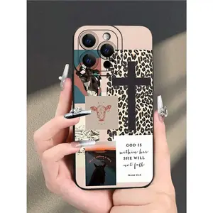 Fashionable, Popular, Western Religious Pattern Design Theme Luxury Shockproof Aesthetic Cute Phone Case,Lens Protrusion Protection,phone Case Suitable for Iphone 11/12/13/14/15/16/17 Pro Promax Plus Air and Samsung S22/S23/S24/S25 Plus Ultra Fe