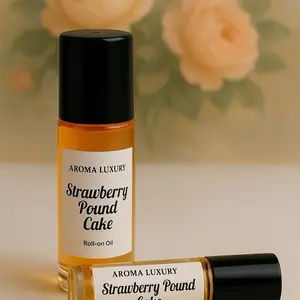 Strawberry Pound Cake Roll On Fragrance Oils -  10 ML Perfume Scented Choose your size between 10 ML and 1 OZ Compact Aroma
