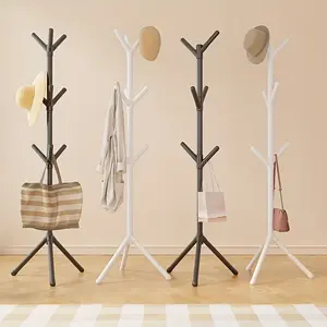 Modern space-saving multi-functional vertical hanger - equipped with a single rod suspension system, suitable for bedrooms, corridors, and small apartments, easy to assemble, minimalist Nordic style
