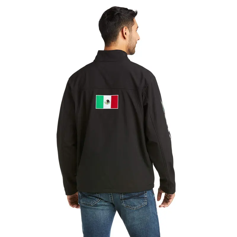 ARIAT MEN MEXICO BLACK SOFT-SHELL JACKET (NEW) ARIAT MEN MEXICO BLACK SOFT-SHELL JACKET (NEW)
