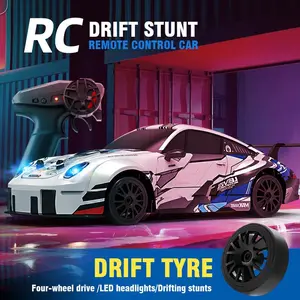 1:24 Drift RC Car – 4WD High Speed Remote Control Car with LED Lights, 2.4G Mini Racing Toy Model, Great New Year Gift for Boys & Adults