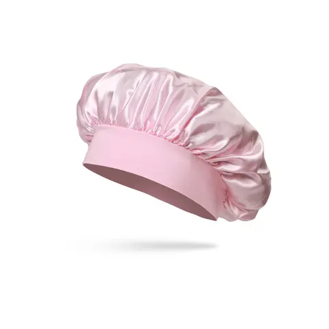 1PC Children's Smooth Satin Bonnet With Ties Silk Bonnet, Fashionable And Comfortable Sleep Cap, Breathable And Non-Slip, Daily Hair Care Hat Adjustable Satin Bonnet Sleeping Cap, Bonnets For Sleeping