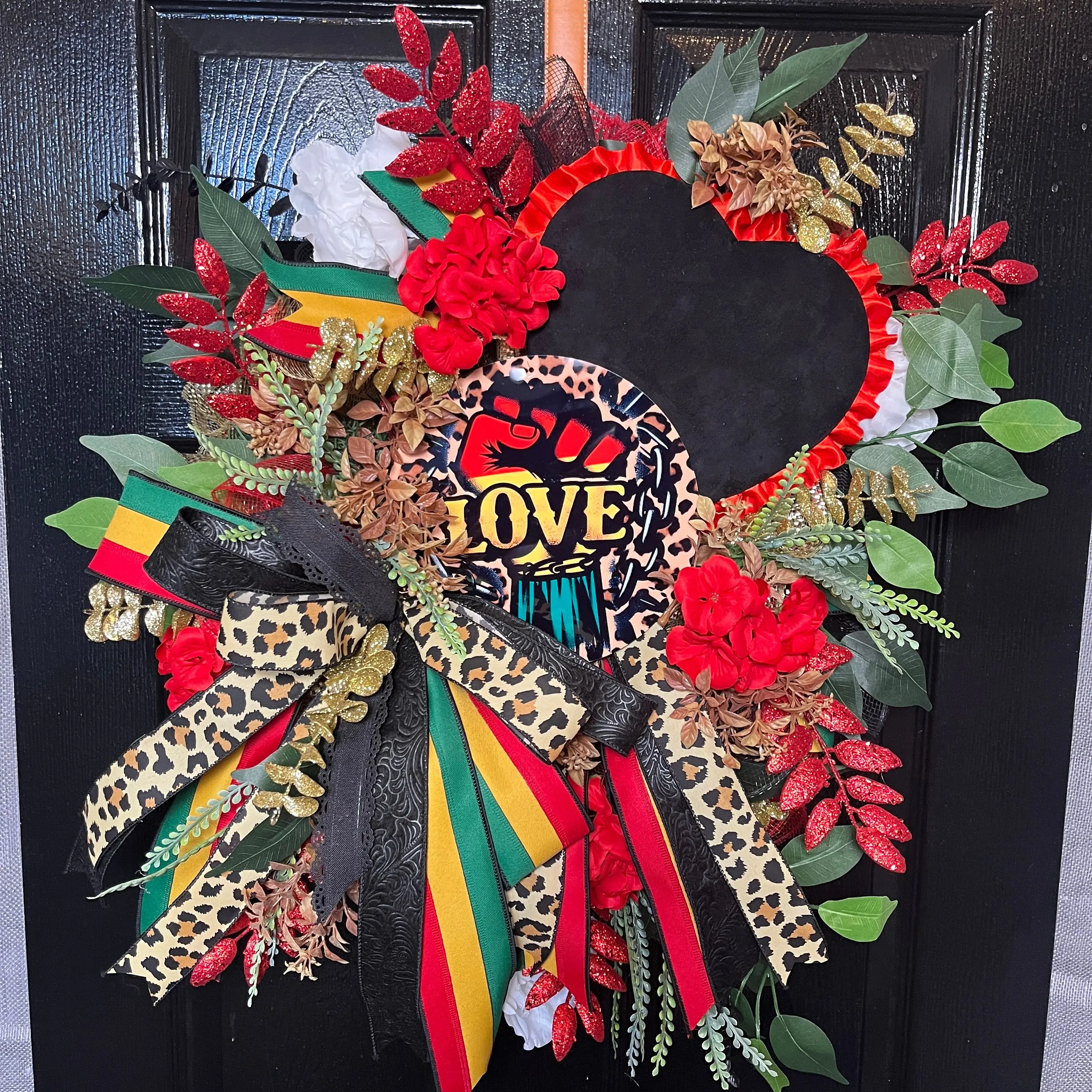Love Junteenth & Black History Wreath