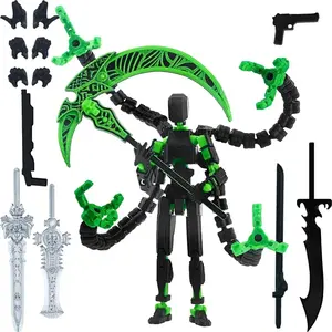 Assembly Completed T13 Figure 3D Printed Multi-Jointed Movable Lucky Dummy Nova Robot (Random)