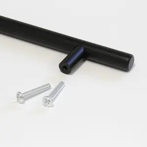 Collinets 50-Pack 8-Inch Modern Cabinet Pulls for Cupboards and Drawers - Dark Pewter Finish