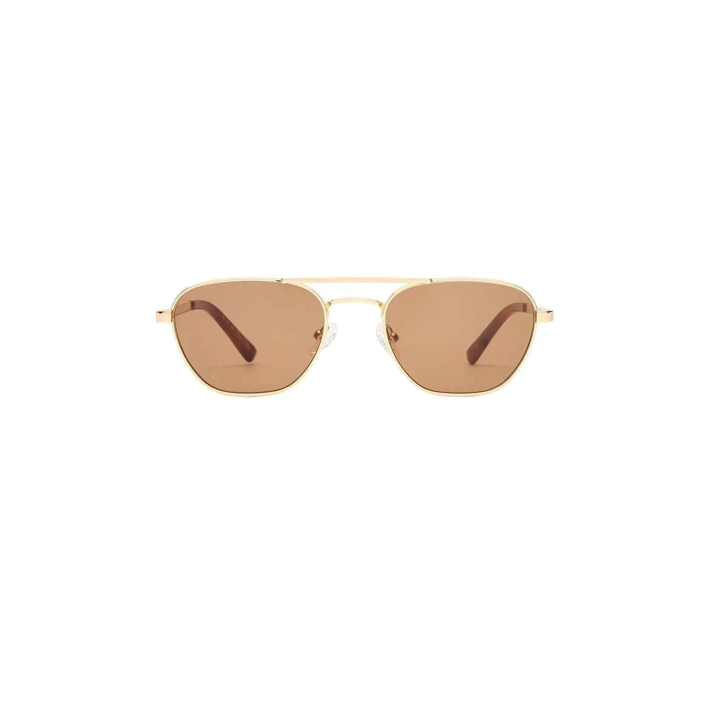 Luv Lou The Chloe Sunglasses in Gold & Brown Mono