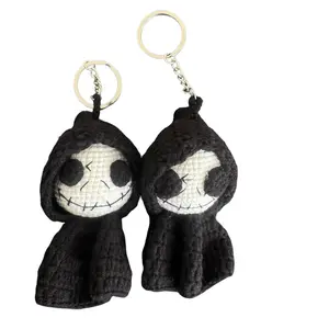 Handmade Crocheted Ghosts for Halloween Decoration and Holiday Ornaments, home decoration, office decoration, keychain Spooky