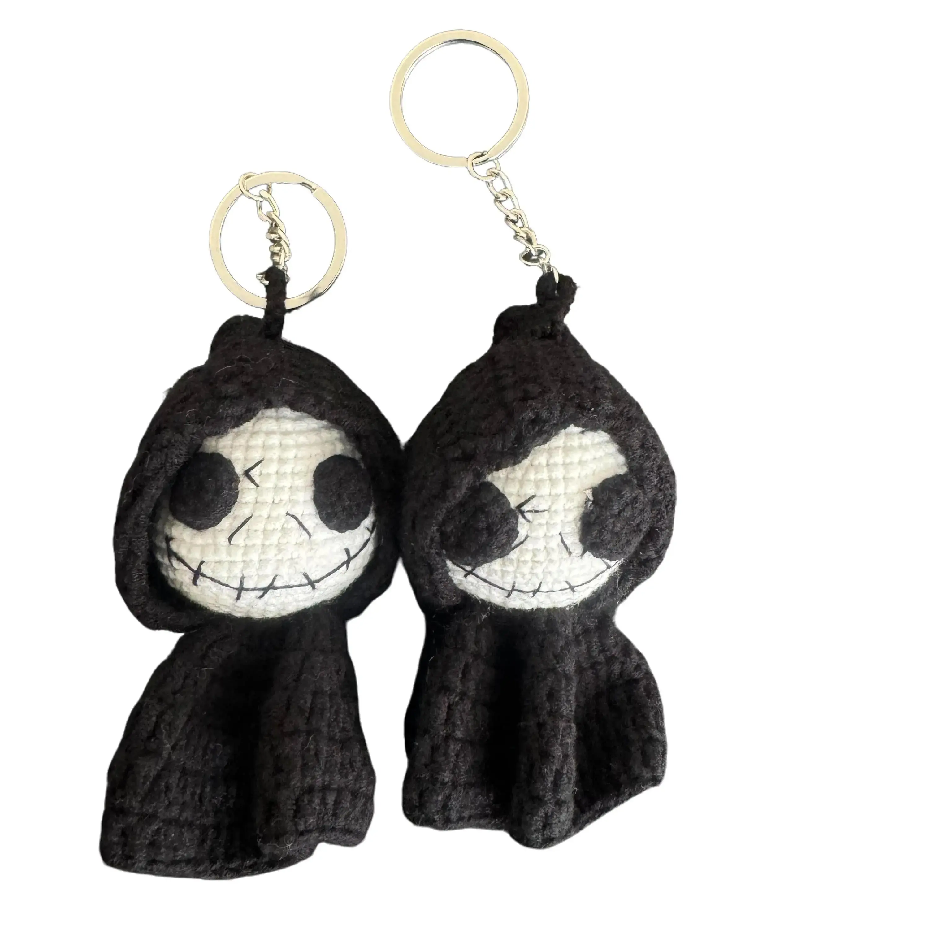 Handmade Crocheted Ghosts for Halloween Decoration and Holiday Ornaments, home decoration, office decoration, keychain Spooky