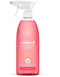 Method All-Purpose Cleaner, Pink Grapefruit, Plant-Based and Biodegradable Formula Perfect for Most Counters, Tiles, Stone, and More, 28 oz spray bottle