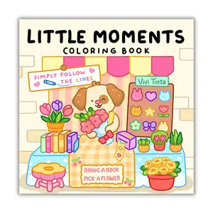 Little Moments: Color By Line Coloring Book for Adults & Teens with Vibrant Outlines for Calm and Cozy Days COLORSTROLOGY Art special gifted edition print