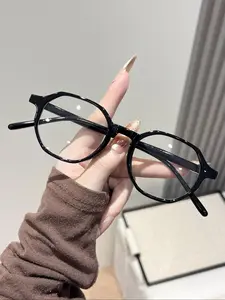 Women’s Frame Glasses, College Style Cute Decorative Flat Glasses, Trendy Optical Eyewear for Fashion Lovers