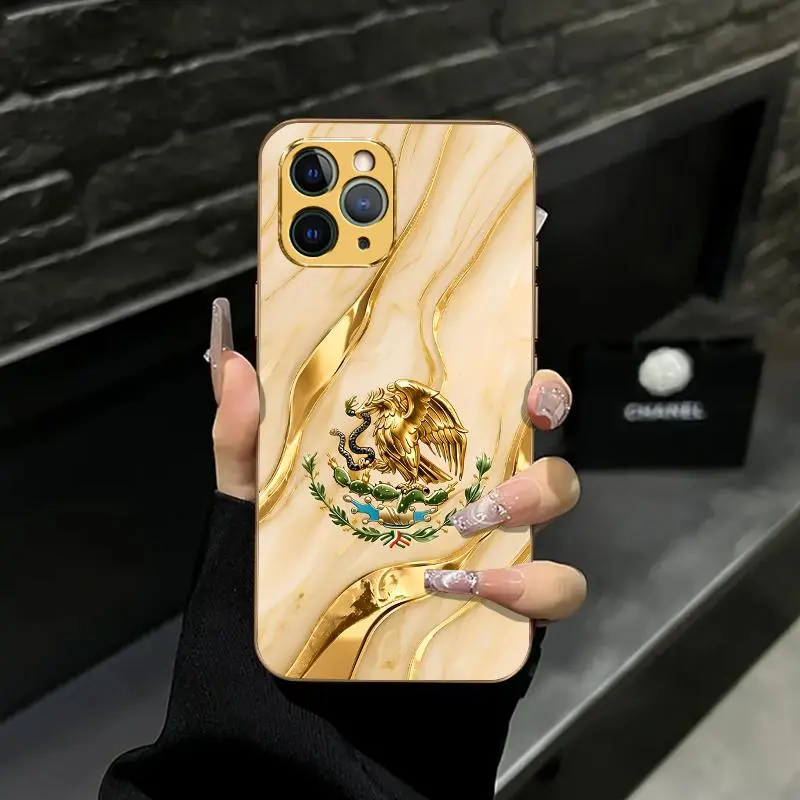 Suitable for [iPhone 11 Pro Max] high-end phone case🥰,Gold Marble Eagle,Golden Stone Texture Eagle Pattern Cover Shockproof Protective Durable Simple Daily Case For Everyone 952