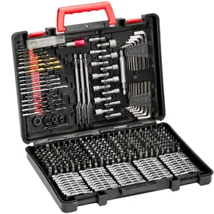 【Father's Day Gift】 318-Piece HSS/CR-V Drill & Driver Bit Combo Kit with Magnetic Tool Holder, Precise Coated Bits, Metal/Wood Drilling, Screw Driving, in Organized Carrying Case