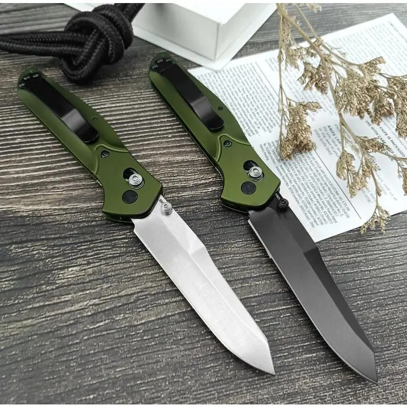 8.2CM 55° BM 940 Knife Outdoor Knife Manual Open Knife Folding Blade Knife Camping Cutting Knifes Multifunctional