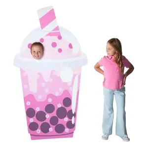 38" x 65" Boba Tea Cardboard Cutout Stand-Up with Easel