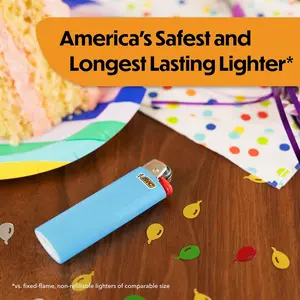 BIC Maxi Pocket Lighters, Dependable and Long-Lasting, Assorted Colors, 10-Pack (Colors May Vary)